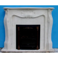 New design natural marble stone fireplace mantel